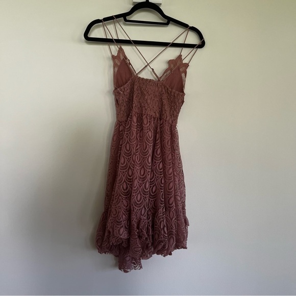 Free People FP One Adella Burnout Dress Pink NWOT JB - Picture 11 of 12